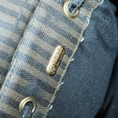 FENDI Pecan Canvas Backpack Brown Black gold Auth bs29110-19