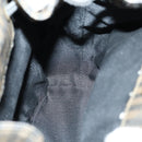 FENDI Pecan Canvas Backpack Brown Black gold Auth bs29110-22