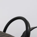 FENDI Pecan Canvas Backpack Brown Black gold Auth bs29110-8