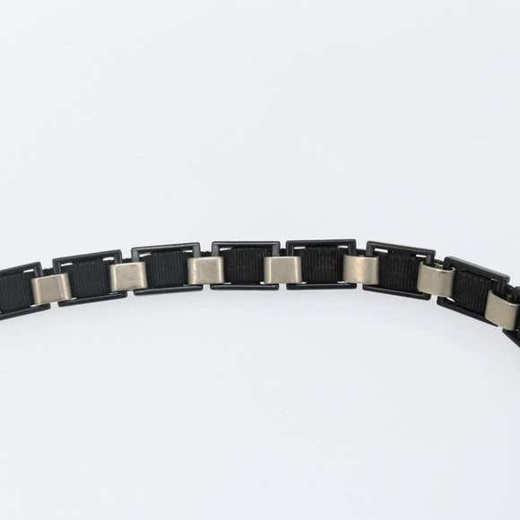 Salvatore Ferragamo Shoulder Bag Canvas Black Auth bs29112