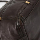 Salvatore Ferragamo Chain Vala Shoulder Bag Leather Brown Gold Auth bs29113-17