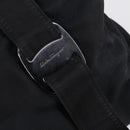 Salvatore Ferragamo Vala Tote Bag Canvas Black Silver Auth bs29114-17