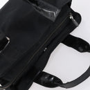 Salvatore Ferragamo Vala Tote Bag Canvas Black Silver Auth bs29114-6