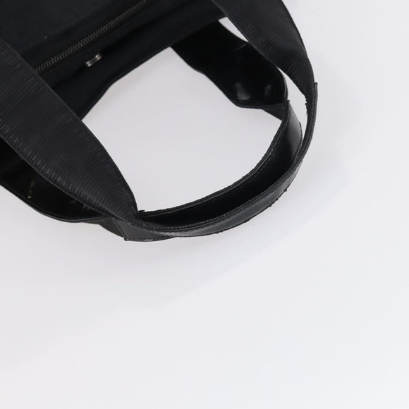 Salvatore Ferragamo Vala Tote Bag Canvas Black Silver Auth bs29114