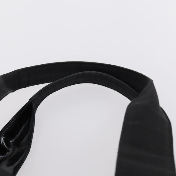 Salvatore Ferragamo Vala Tote Bag Canvas Black Silver Auth bs29114