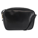 Salvatore Ferragamo Shoulder Bag Leather Black Gold Auth bs29115-1