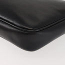 Salvatore Ferragamo Shoulder Bag Leather Black Gold Auth bs29115-16