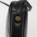 Salvatore Ferragamo Shoulder Bag Leather Black Gold Auth bs29115-17