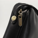 Salvatore Ferragamo Shoulder Bag Leather Black Gold Auth bs29115-10