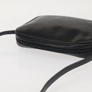 Salvatore Ferragamo Shoulder Bag Leather Black Gold Auth bs29115-6