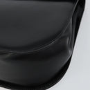 Salvatore Ferragamo Gancini Shoulder Bag Leather Black Gold Auth bs29116-10