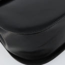 Salvatore Ferragamo Gancini Shoulder Bag Leather Black Gold Auth bs29116-11