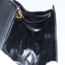 Salvatore Ferragamo Gancini Shoulder Bag Leather Black Gold Auth bs29116-18