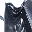 Salvatore Ferragamo Gancini Shoulder Bag Leather Black Gold Auth bs29116-19