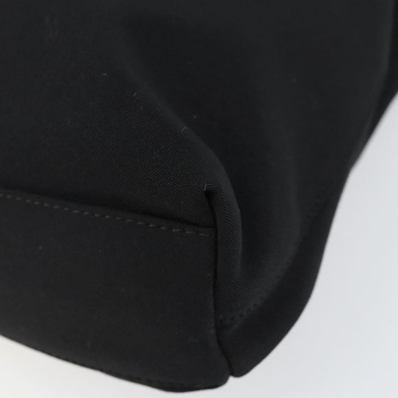 Salvatore Ferragamo Vala Chain Shoulder Bag Canvas Black Auth bs29117