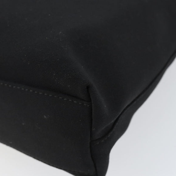 Salvatore Ferragamo Vala Chain Shoulder Bag Canvas Black Auth bs29117