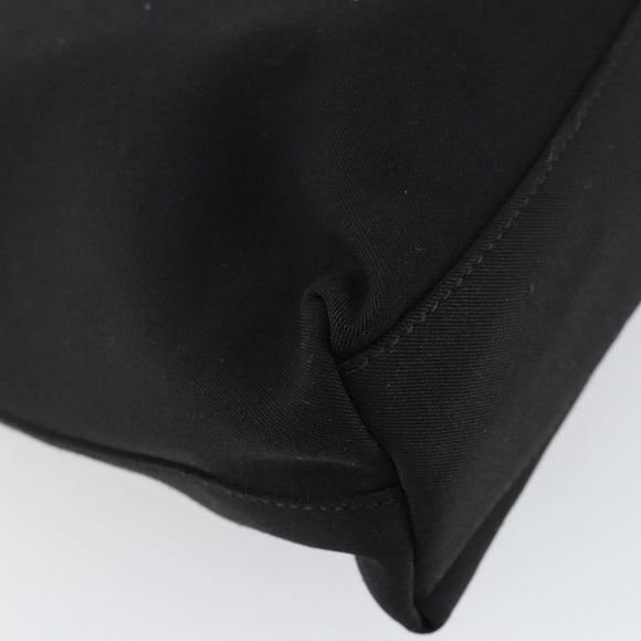 Salvatore Ferragamo Vala Chain Shoulder Bag Canvas Black Auth bs29117