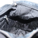 Salvatore Ferragamo Vala Chain Shoulder Bag Canvas Black Auth bs29117-18