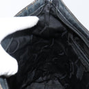 Salvatore Ferragamo Vala Chain Shoulder Bag Canvas Black Auth bs29117-19