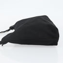 Salvatore Ferragamo Vala Chain Shoulder Bag Canvas Black Auth bs29117-5