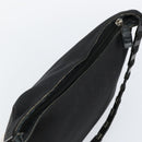 Salvatore Ferragamo Vala Chain Shoulder Bag Canvas Black Auth bs29117-6