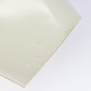 Salvatore Ferragamo Vala Hand Bag Enamel White Gold Auth bs29118-9