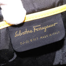 Salvatore Ferragamo Gancini Backpack Suede Yellow Gold Auth bs29119-16