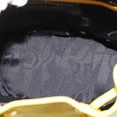 Salvatore Ferragamo Gancini Backpack Suede Yellow Gold Auth bs29119-17