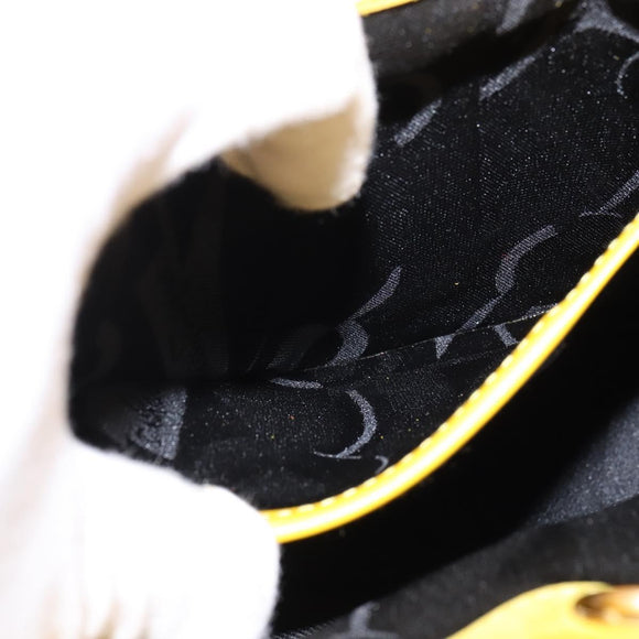 Salvatore Ferragamo Gancini Backpack Suede Yellow Gold Auth bs29119