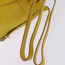 Salvatore Ferragamo Gancini Backpack Suede Yellow Gold Auth bs29119-7
