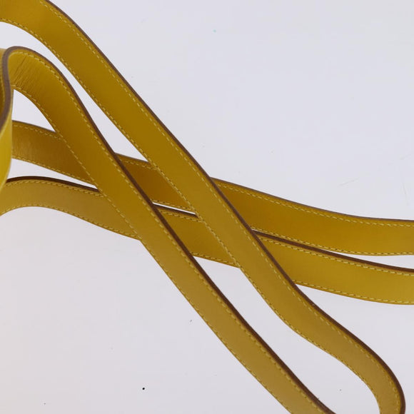 Salvatore Ferragamo Gancini Backpack Suede Yellow Gold Auth bs29119