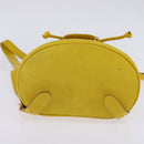 Salvatore Ferragamo Gancini Backpack Suede Yellow Gold Auth bs29119-9