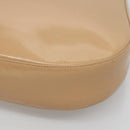 Salvatore Ferragamo Shoulder Bag Enamel Beige Silver Auth bs29120-12