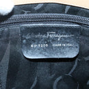 Salvatore Ferragamo Umhängetasche Emaille Beige Silber Auth bs29120-12