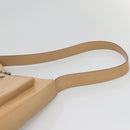 Salvatore Ferragamo Shoulder Bag Enamel Beige Silver Auth bs29120-8