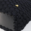 Salvatore Ferragamo Vala Shoulder Bag Nylon Black Gold Auth bs29122-16