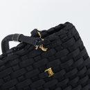 Salvatore Ferragamo Vala Shoulder Bag Nylon Black Gold Auth bs29122-10