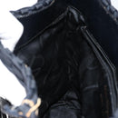 Salvatore Ferragamo Vala Shoulder Bag Nylon Black Gold Auth bs29122-19