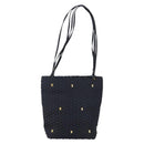 Salvatore Ferragamo Vala Shoulder Bag Nylon Black Gold Auth bs29122-13