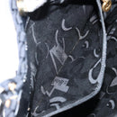 Salvatore Ferragamo Vala Shoulder Bag Nylon Black Gold Auth bs29122-20