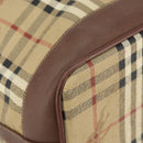 Burberrys Nova Check Shoulder Bag PVC Beige Gold Auth bs29124-15