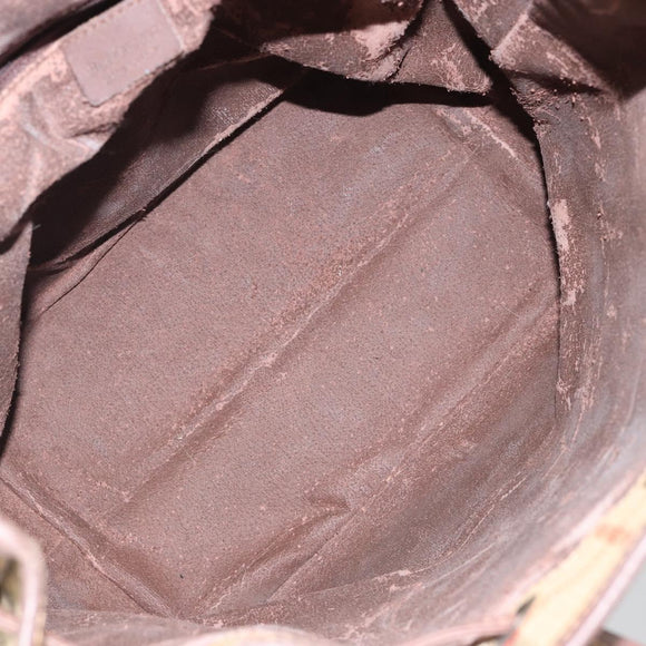 Burberrys Nova Check Shoulder Bag PVC Beige Gold Auth bs29124