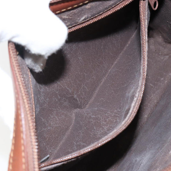 Burberrys Nova Check Clutch Bag PVC Beige Gold Auth bs29125