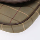 Burberrys Nova Check Shoulder Bag Canvas Beige Gold Auth bs29128-14