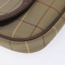 Burberrys Nova Check Shoulder Bag Canvas Beige Gold Auth bs29128-15