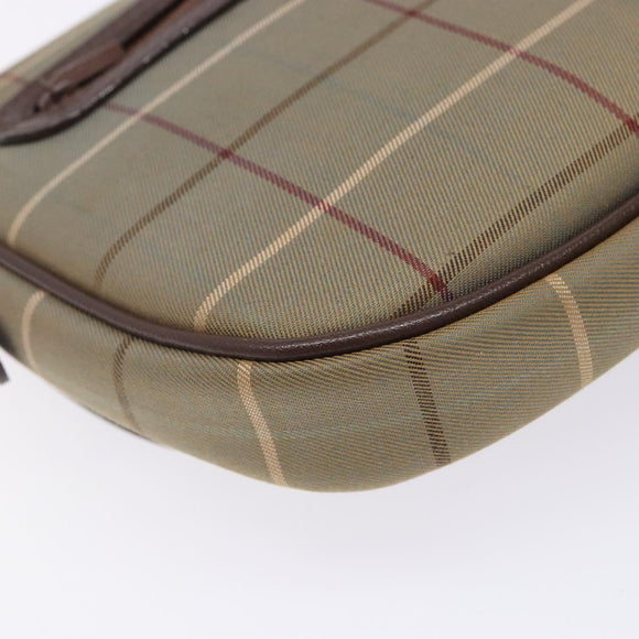 Burberrys Nova Check Shoulder Bag Canvas Beige Gold Auth bs29128