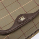 Burberrys Nova Check Shoulder Bag Canvas Beige Gold Auth bs29128-9