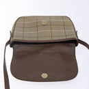 Burberrys Nova Check Shoulder Bag Canvas Beige Gold Auth bs29128-10