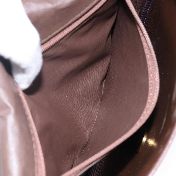 Burberrys Nova Check Shoulder Bag Canvas Beige Gold Auth bs29128