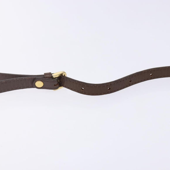 Burberrys Nova Check Shoulder Bag Canvas Beige Gold Auth bs29128